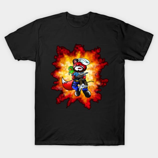 GI Fur - Ship-rick - Explosion T-Shirt by Age of Animus